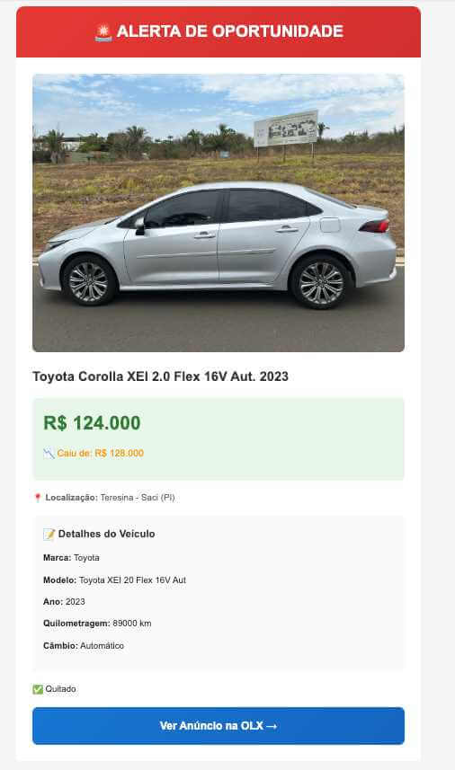 Alerta E-mail - Monitoramento ativo