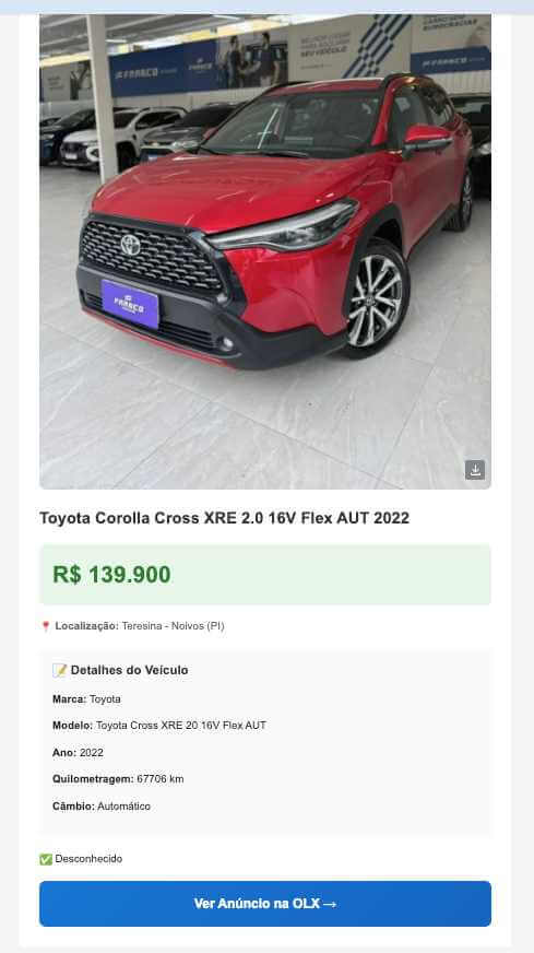 Alerta WhatsApp - Oportunidade imperdível